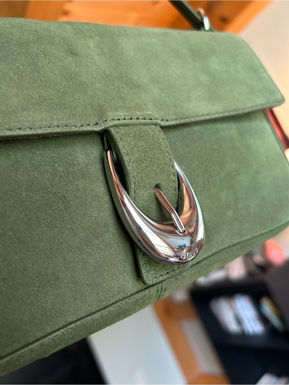 Staud Harlow Bag - Avocado Suede - Picture 8 of 15